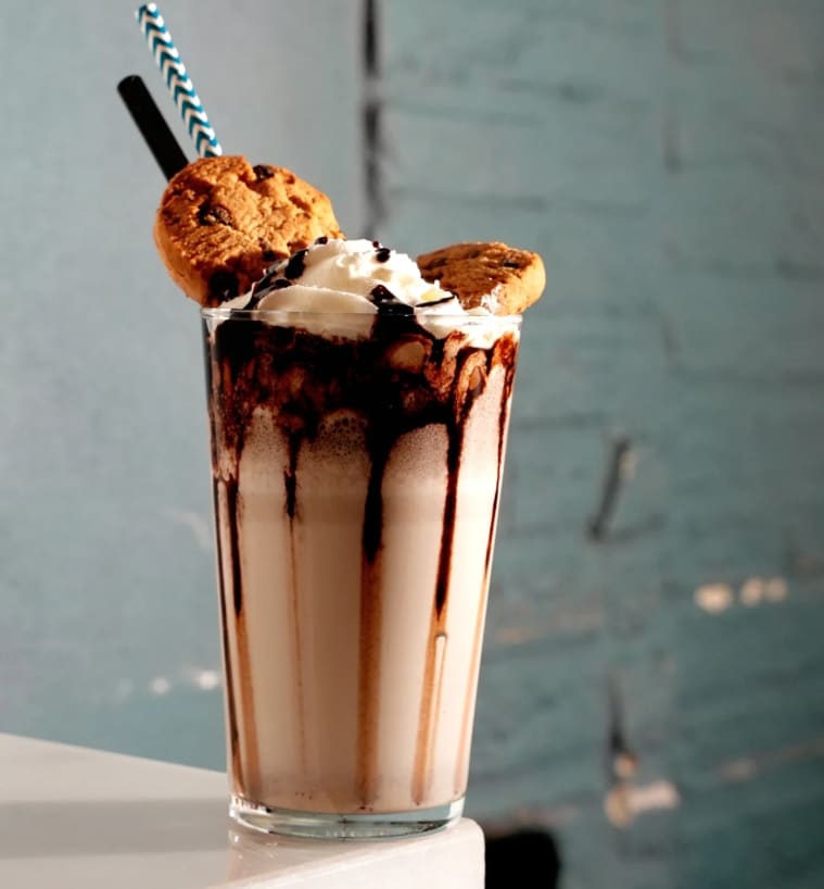 Batido de la carta de bebidas de Mocca Café
