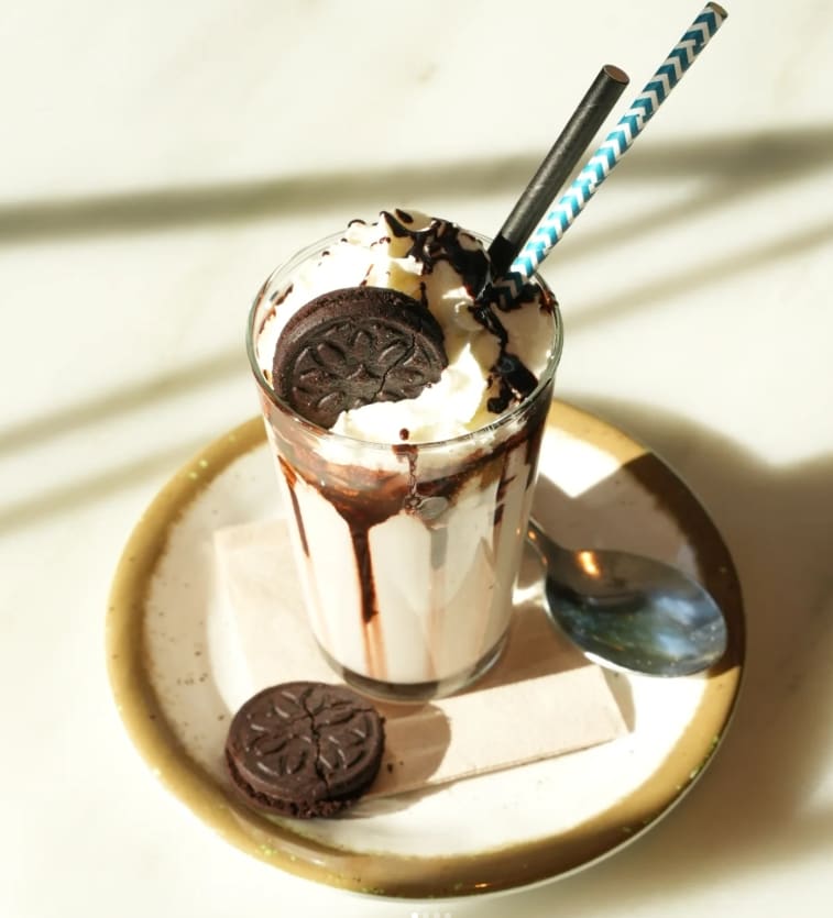 Postre casero de la carta de Mocca Café